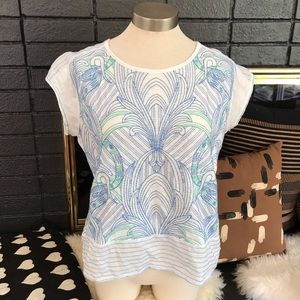 Anthropologie Akemi kin embroidered top